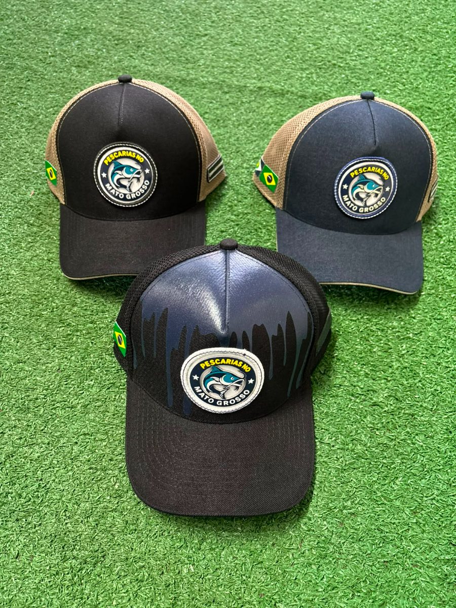 Boné Pescarias no Mato Grosso Trucker