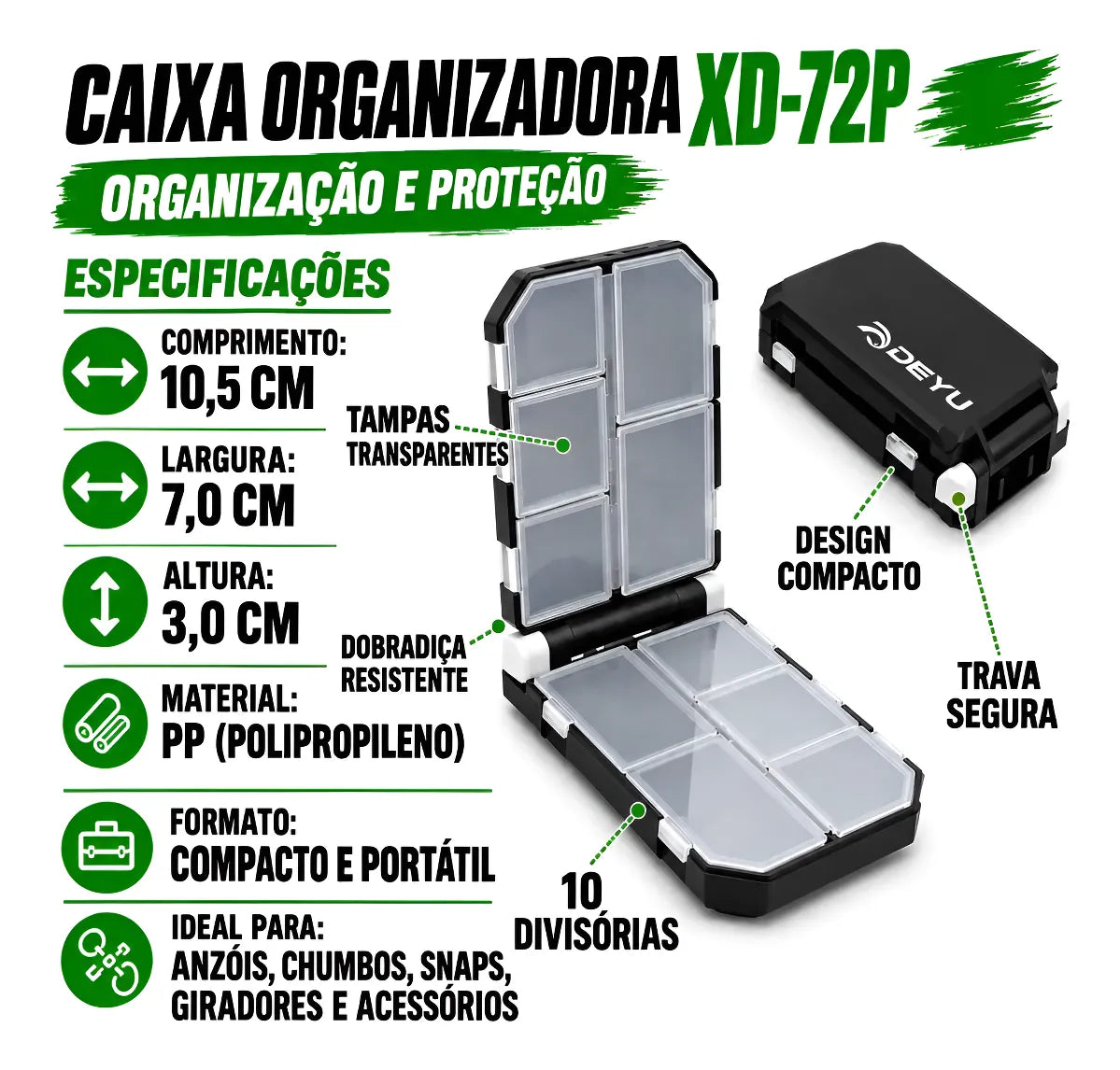 Estojo Organizador Deyu XD-72P