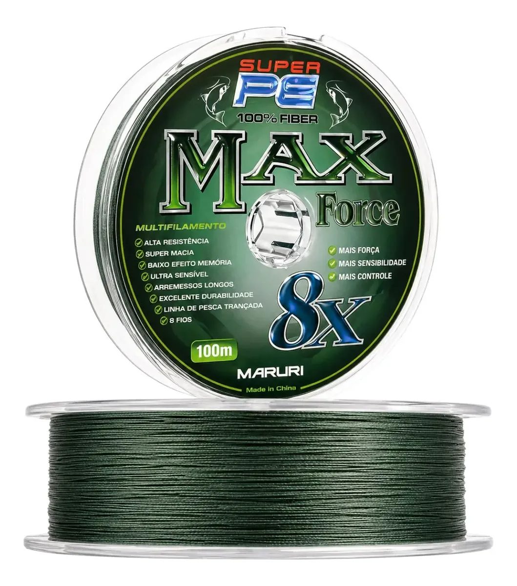 Linha Multifilamento Maruri Max Force 8X 0,60mm 110lb 100m